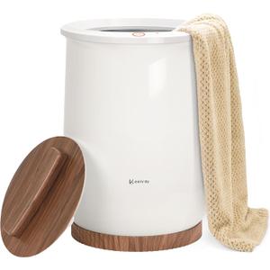 Keenray Towel Warmer, Luxury Towel Warmer Bucket, Large Towel Warmers for Bathroom, Auto Shut Off, Fits Up to Two 40"X70" Oversized Towels, Bathrobes, Blankets, PJ's and More, CL1(Brown) (21L)