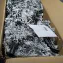 9 ft. Unlit Premium Snow Flocked Hinged Artificial Christmas Tree with Metal Stand
