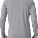 TACVASEN Men's Long Sleeve Shirts UPF 50+ Sun Protection Dry Fit Shirt Lightweight Workout Athletic T-Shirt Rash Guard (Gold, L)