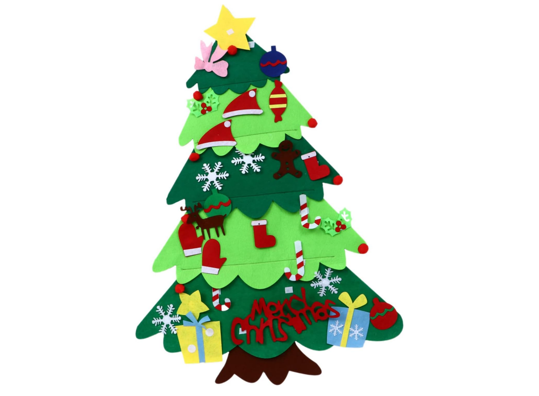 1pc Christmas Tree Kit for Boy Girl Creative Handmade Table Decor Accessories Lights Educational Ornament for Fun Skill Development for Holiday Crafting