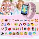 Kids Smart Watch with Camera, Video, Music Player, Alarm Clock, Stopwatch, Calendar, Pedometer, 1.54'' HD Touchscreen, Shockproof, IP68 Waterproof for Girls Boys 6-12 Years Old (Pink)