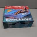 Premium Inflatable Tanning Pool Lounger | Inflatable Tanning Bed for Adults - 4 in 1 Multipurpose Suntan Tub | Pool Floats Adults, Inflatable Pool Float | Tanning Float - Sunbathing Pool Raft (Blue)