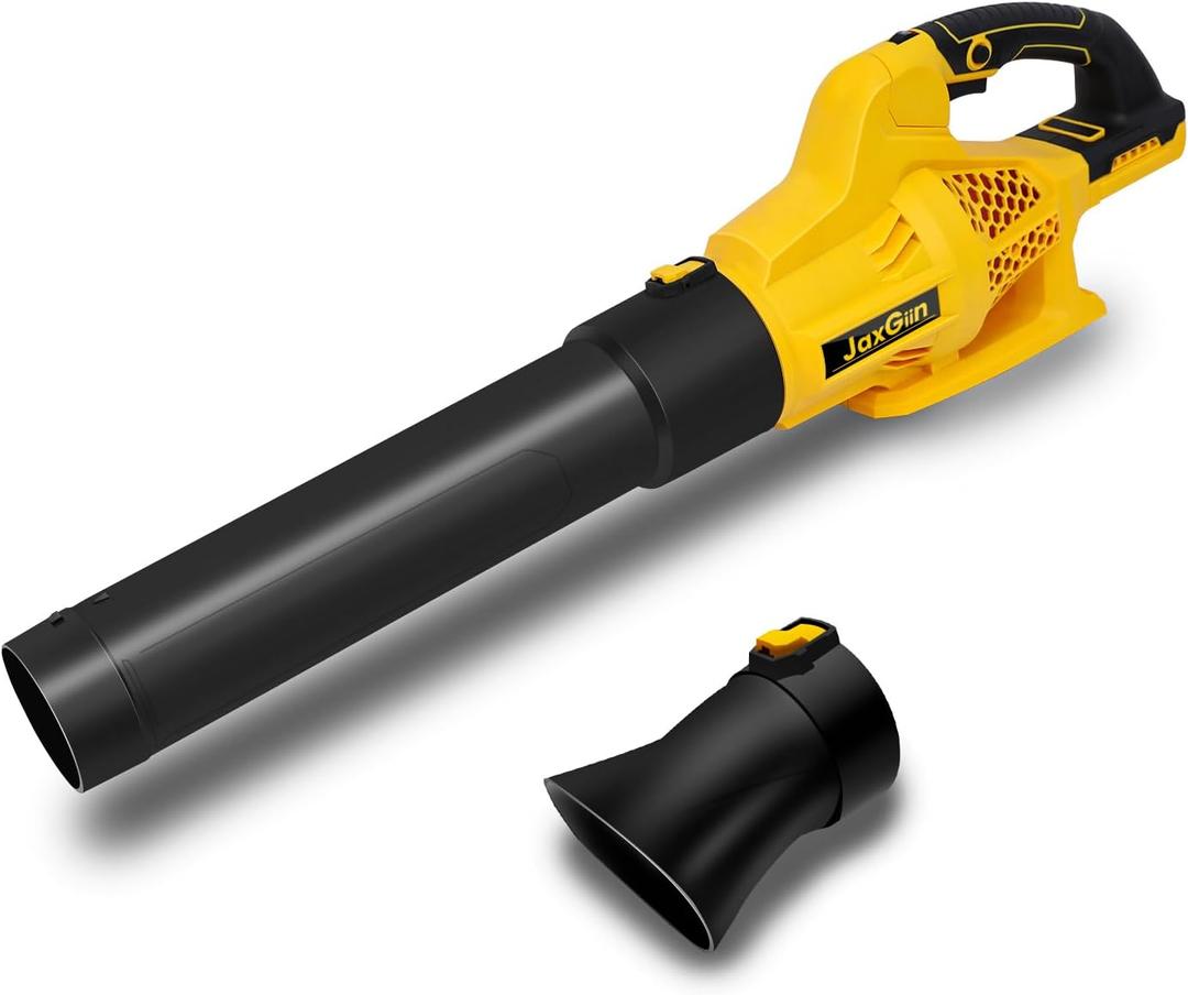500-CFM 160-MPH Cordless Leaf Blower for Dewalt Battery, Brushless Motor Electric Leaf Blower Cordless with Six Speed Modes, Button Lock and Two Nozzles(Tool Only) 6