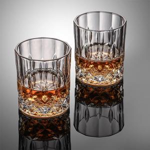Premium Whiskey Glasses Set of 2, 7.7 Oz Crystal Old Fashioned Tumblers, Perfect for Scotch, Bourbon, Cocktails, Vodka & Liquor - for Men & Women