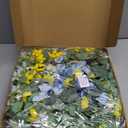 26 Inch Spring Wreaths for Front Door Outside Large Artificial Summer Wreath Silk Hydrangea Wreath with Yellow Daisy and Eucalyptus Leaves Indoor Outdoor Porch Rustic Farmhouse Home Wall Wedding Decor