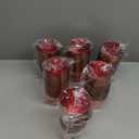 LUODA 150 PCS Red Plastic Cups, 9oz Clear Red Disposable Cups with Gold Rim, Old Fashioned Tumblers Gold Rimmed Plastic Cups for Any Occasion: Parties&Birthday
