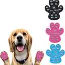 VALFRID Dog Paw Protector Pads,15 Sets-60 Pads Anti-Slip Grips for Hardwood Floors,Best for Hot Pavement,Strong Self-Adhesive Traction Stickers for Senior Dog Essentials Multicolor M (M (1.8" x1.52"))