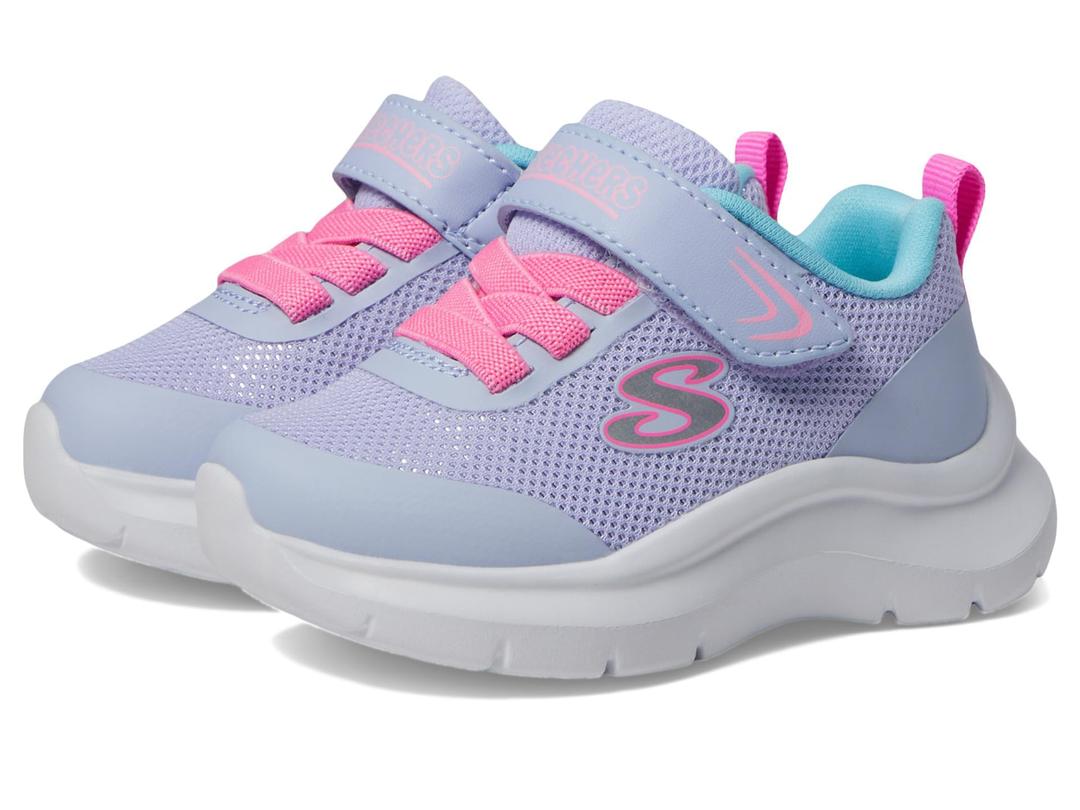Skechers Unisex Child Skech Fast Sneaker, Lavender/Multi, 8 Toddler US