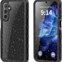 Lunivop Compatible with Samsung Galaxy A16 5G Case 6.7'' Waterproof DustproofIP68 Underwater Diving Swim Clear Built-in Screen Protection Lanyard Military Grade Full Body Phone Cases