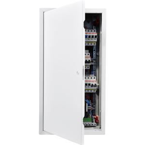 VEVOR Access Panel for Drywall, 30.3 x 15.2 in Galvanized Steel Access Door, Easy Install Hinged Service Panel with Screwdriver Latch, for Ceiling Plumbing Electrical, 14.4 x 29.4 in Cutout Size White