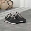 New Balance Men's 574 Core Sneaker, Black/White, 15 Wide