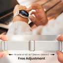 8 Pack Stretchy Bands Compatible with Samsung Galaxy Watch 7 6 5 4 40mm 44mm/Galaxy 5 Pro 45mm/6 4 Classic 46mm 42mm 43mm 47mm/Active 2, 20mm Nylon Elastic Watch Strap Sport Wristbands for Women Men