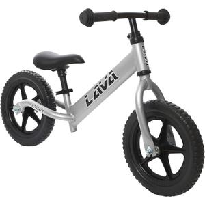 Balance Bike - Lightweight Aluminium Toddler Bike for 2, 3, 4, and 5 Year Old Boys and Girls - No Pedal Bikes for Kids with Adjustable Handlebar and Seat, EVA Tires - Training Bike (Ash Silver)