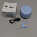 Bobtot Portable Bluetooth Speakers with Strap Easy to Carry, Wireless IPX5 Waterproof Mini Speaker with Loud Stereo Sound, 20 Hours Playtime, Rechargeable Battery, Built-in Microphone, Blue