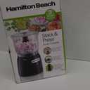 Hamilton Beach Electric Vegetable Chopper & Mini Food Processor, 3-Cup, 350 Watts, for Dicing, Mincing, and Puree, Black (72850)