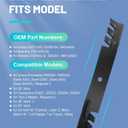 ACEBRI Mulching Blades 36/52/54" Fits for Ariens 52 Ikon XD for Bad Boy