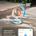 SwitchBot Smart Pedestal Fan, Rechargeable Oscillating Standing Fan for Bedroom, Corded & Cordless, Adjustable Height Floor & Desk Fan, 22dB, Remote & App, Works with Alexa,Google Home,HomeKit,Matter
