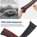 Door Sill Guards Kit for Gladiator JT Wrangler JL 4 Doors 2018-2026, Door Entry Guard Protector Accessories - Black Entry Scuff Plate Cover (4pcs Set)