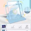 for iPad A16 Case - for iPad 10th Generation Case 10.9 Inch Women Cute Girls Pretty Girly Kids Teens Pretty Colorful Blue Purple Rotating Stand Folio Tablet Cover for Apple 10/11 2025