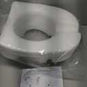 PEPE Mobility - Raised Toilet Seat for Seniors 4 inch (Fits Round and Elongated up to 15"), Lid - Handicap Riser