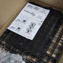 HapiRm Hanging Closet Organizer Storage - 3 Tier Metal Stackable Hanging Closet Shelves with Dividers and S Hooks, Foldable Clothes Shelves for Clothes, Pants, Shoes, Coat, Hats Clutches Accessories (Black)