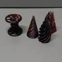 3 Packs Impossible Cone,Spiral Cone Fidget Toy,Impossible Cones passthrough Impossible Pyramid for Relaxing,Spiral Fidget Toy passthrough Impossible Cone,Birthday for Adults & Kids (Black)