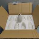 Modern Small Flower Vases 8 Pack - Ceramic, White