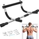 TOPOKO Upgrade Pull Up Bar for Doorway - Max Capacity 440 lbs, Portable Upper Body Workout Bar for Strength Training
