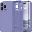 Magnetic for iPhone 14 Pro Case, Compatible with MagSafe, [Full Camera Protection][Screen Protector] Silicone Shockproof Protective Phone Case for iPhone 14 Pro 6.1", Lavender Gray