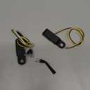 Evomosa Motorcycle Mini LED Turn Signal Light 8mm Indicator Blinker Light Flasher Lamp,turn signal kit,motorcycle accessories (black)