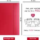 3 x Happy 1st Paper Anniversary Card for Boyfriend Girlfriend, Funny & Romantic 1 Year Marriage Gifts for Couples, Cute Paper Anniversary Card Gift for Him Her