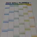 Wall Planner 2024 – Extra Large 36 x 25in Full Year Planner Wall Calendar – 24 School Planner For Teacher, Office, University Essentials – Includes over 100 US Holidays & Observances - Folded Columns Edition