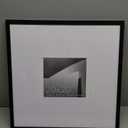 Americanflat 20x20 Picture Frame with Polished Plexiglass - Use as 8x10 Frame with Mat or Display 20x20 Photo Without Mat - Streamline Collection - Thin Border Square Frames for Wall Display - Black