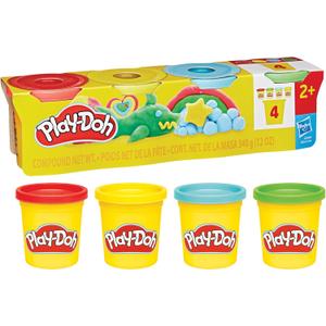 Play-Doh 4 Classic Colors, Modelling Dough Set 85g x4, Craft Activity and Art Creations, Play-Doh Creative Kits for Kids, Pack Of 8