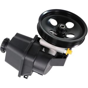 Power Steering Pump w/Pulley & Reservoir 20-65990 5029778 Fits for Rainier I6/ Trailblazer I6/ Envoy I6/ Envoy XL I6/ Envoy XUV I6, for Oldsmobile Bravada I6,for 9-7x V8 5.3L/ 9-7x V8 6.0L