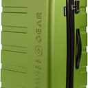 SwissGear 7366 Hardside Expandable Luggage with Spinner Wheels, Green, Checked-Large 27-Inch 
