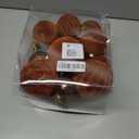 38 Pcs Brown Velvet Christmas Ball Ornaments, Christmas Tree Decorations with Paper Ornaments, Shatterproof Hanging Xmas Dcor Set for Office Home Holiday in 3 Sizes(Small Medium Large)