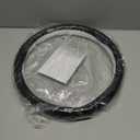 Car Steering Wheel Cover Carbon Fiber Snap-On Steering Wheel Accessories Wrap 14.5-15 inch Universal Grip Anti-Skid Protector, Glossy Black