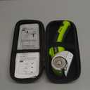 Cordless Electric Scissors: 4V Rechargeable Rotary Cardboard Cutter, 3000mAh Battery, with LED Light & Safety Lock, 2 Blades, Electric Box Cutter for Fabric Carpet Carton Plastic Leather Cloth (Green)