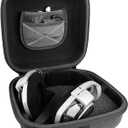 Geekria Shield Headphones Case Compatible with Sennheiser HD800S, HD800, HD820, HD700, HD660s2, HD650, PXC550 II, Replacement Hard Shell Travel Carrying Bag with Cable Storage (Dark Grey)
