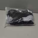 AIHUKOCY Women Slit Stripe Patchwork Shirt Crewneck Sweater Contrast 2 in 1 Button Down Asymmetric Hem Knit Pullover Sweaters (Large, Black)