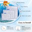 Medium Filter Cartridge Replacement Compatible with Aqueon QuietFlow LED PRO Power Filter Size 10/Power Filter Size 10/E Internal Power Filter Size 20 (16+10 Counts Ammonia Reducer Filter Pads)
