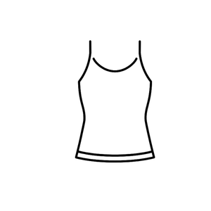 Miami Black Tank Top XL