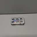 2 x AGVEE 3+3 6 Pack for iPhone 15 6.1" / 15 Plus 6.7" Camera Lens Cover Protector, Metal Ring 9H Tempered HD Glass Camera Cover Protector Film, Silver