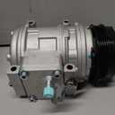 A-Premium brand automotive air conditioning compressor with an integrated clutch.