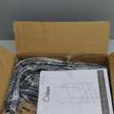 Furologee Clothes Racks for Hanging Clothes, Portable Rolling Garment Rack, Sturdy Metal Freestanding Cloths Racks with Wheels, Double Rods Wardrobe Rack for Bedroom Laundry Living Room