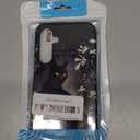 FUYOCWE for Samsung Galaxy A16 5G Phone Case,Black Cat with Gold Floral Cover,Compatible w/Magsafe,Screen Protector+Dual Layer Shell,Slim Hybrid Magnetic Soft Inner Hard Case for Galaxy A16 5G