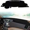 Dashboard Cover Dash Cover Mat Pad Carpet Custom Fit for Toyota Highlander 2009 2010 2011 2012 2013 Accessories Anti-Skid Center Console Protector Cover Mat, Black Edge 