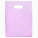 Merchandise Bags Pastel Pink 100 Bags 9"x12" Extra Thick 1.5Mil Glossy Bags With Handles