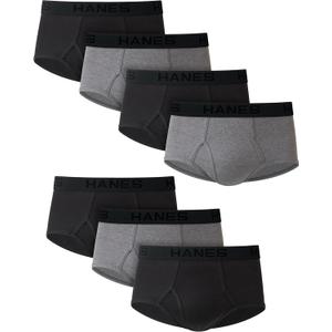 Hanes Men's Tagless Briefs, Soft Moisture Wicking Underwear, Tagless, 7-pack (Medium)